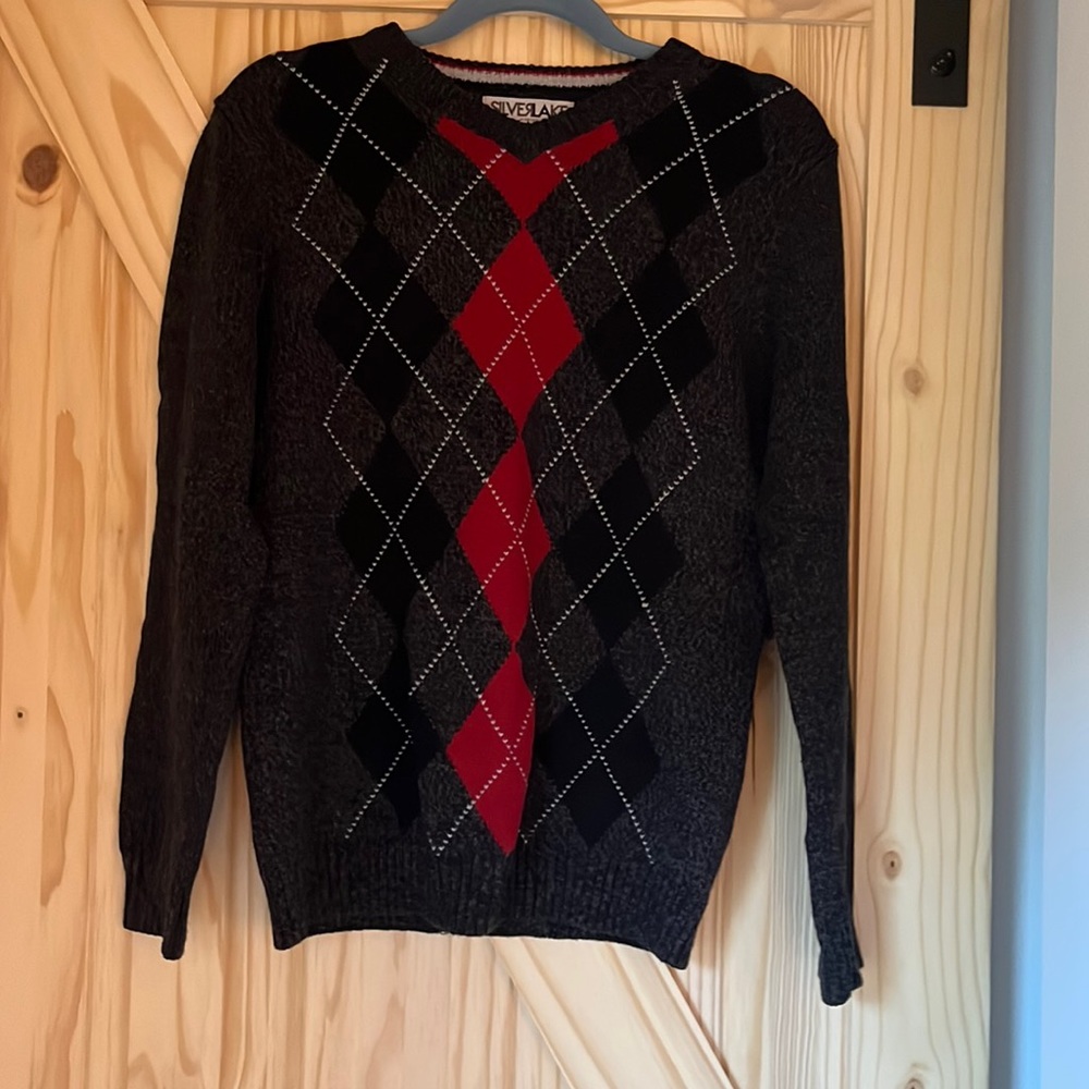 - Boy’s Long Sleeve Argyle Sweater
